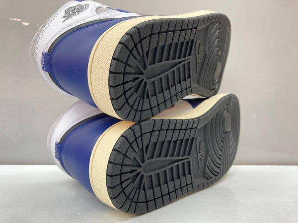 ナイキ NIKE 24年製 AIR JORDAN 1 HI OG RARE AIR エア ジョーダン ハイ レア エア AJ1 バスケ シューズ 白 青 DZ5485-100 メンズ靴 スニーカー ブルー 29cm 104S-869