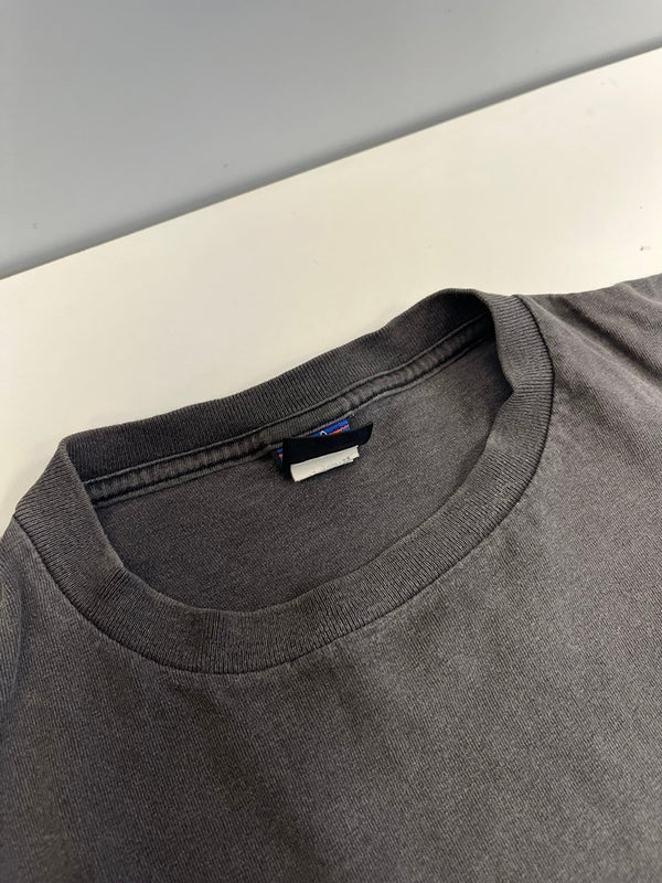 パタゴニア PATAGONIA 90s Vintage ヴィンテージ USA製 半袖カットソー カエルプリント 墨黒  XL Tシャツ ブラック LLサイズ 101MT-4698