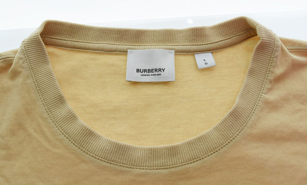 バーバリー Burberry BURBERRY LONDON ENGLAND バーバリーロンドンイングランド 22SS MOTIF LOGO PRINT TEE ロゴ 8051401 Tシャツ ベージュ Lサイズ 103MT-3016