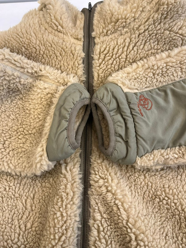 パタゴニア PATAGONIA 00s 00's 04年製 Retro Rhythm Hoody レトロ リズムフーディー フリースジャケット ナチュラル カーキ ベージュ USA製 20930F4 ジャケット ベージュ Mサイズ 101MT-5022