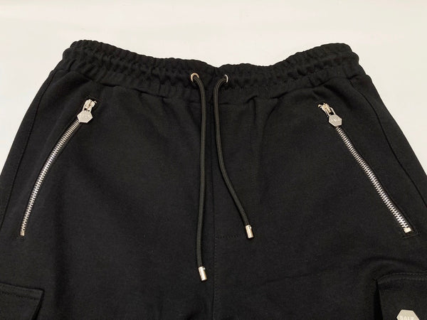 ボーラー BALR. OLAF STRAIGHT CARGO SWEATPANTS スウェットカーゴパンツ 黒  ボトムスその他 無地 ブラック Lサイズ 101MB-461