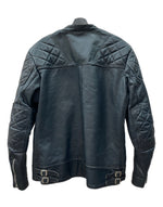 ルイスレザー Lewis Leathers MONZA モンザ DOUBLE RIDERS JACKET ダブル ライダース ジャケット ジップアップ バイカー アウター 紺 ジャケット ロゴ ネイビー 104MT-2225