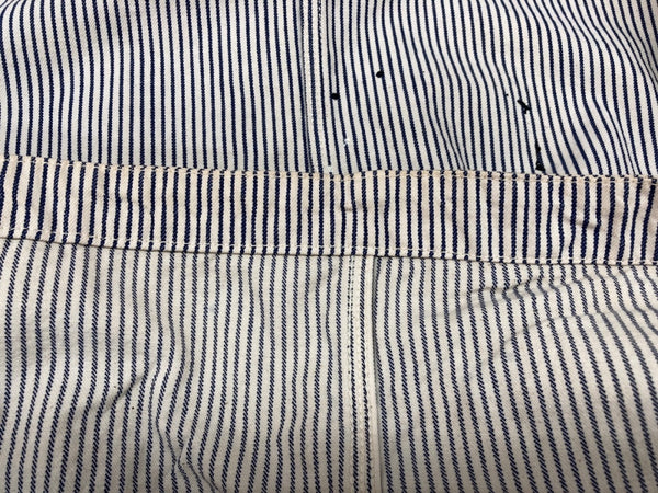 ネイバーフッド NEIGHBORHOOD SHIPYARD H/C-JKT シップヤード ヒッコリー HICKORY カバーオール ワーク ライトアウター JACKET WHITE 白 BLUE 青 091ARNH-JKM01 ジャケット ストライプ ホワイト Mサイズ 104MT-1822