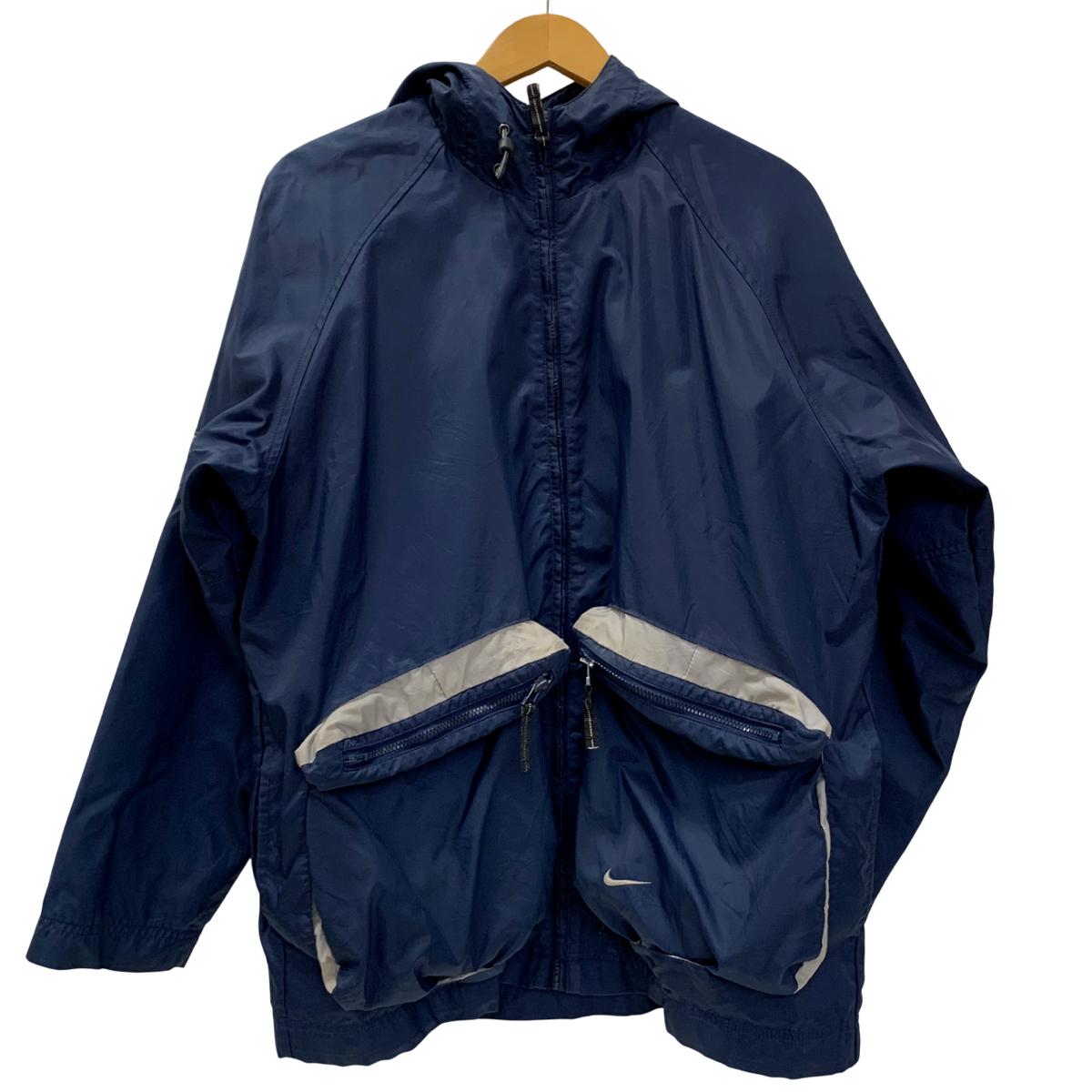 ナイキ NIKE 00's 3Dポケット ナイロンジャケット ジャケット ネイビー