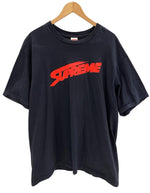 シュプリーム SUPREME フロントロゴ 半袖カットソー 紺  XL Tシャツ ネイビー LLサイズ 101MT-3903