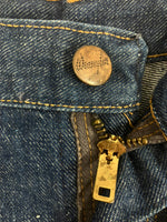 ラングラー Wrangler 60's～ 60年代～ BLUE BELL ブルーベル レザーパッチ ベル無し 11MWZ 13MWZ PRENTICE ZIPPER カムロック 両爪 デニム ショーツ made in USA アメリカ製 ハーフパンツ ブルー W33L31 101MB-682