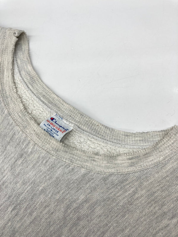 チャンピオン Champion 90s 90年代 刺繍タグ REVERSE WEAVE リバースウィーブ  3段 カプセル ST.CLOUD HOCKEY 灰色 スウェット プリント グレー 2XLサイズ 104MT-2278