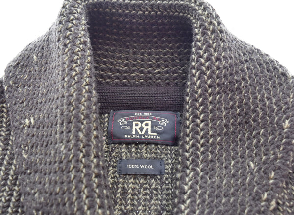 ダブルアールエル RRL ラルフローレン LOW GAUGE SHAWL COLLAR CARDIGAN ローゲージショールカラーカーディガン  カーディガン ブラウン LLサイズ 103MT-2448