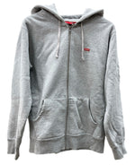 シュプリーム SUPREME 16AW スモール ボックス ロゴ SMALL BOX LOGO パーカー フーディ ジップアップ ZIP UP カナダ製 GRAY 灰色 パーカ ワンポイント グレー Mサイズ 104MT-1944