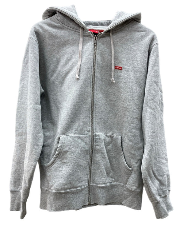 シュプリーム SUPREME 16AW スモール ボックス ロゴ SMALL BOX LOGO パーカー フーディ ジップアップ ZIP UP カナダ製 GRAY 灰色 パーカ ワンポイント グレー Mサイズ 104MT-1944