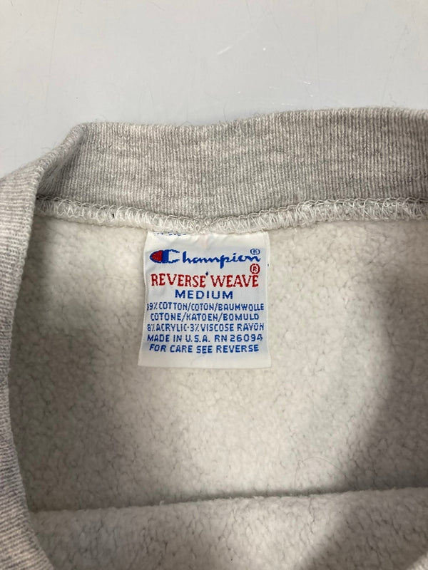 チャンピオン Champion 90s 刺繍タグ Vintage ヴィンテージ リバースウィーブ REVERSE WEAVE カレッジプリント USA製 US古着 スウェット グレー Mサイズ 101MT-3006