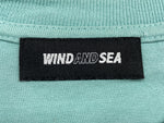 ウィンダンシー WIND AND SEA 22SS T-shirt Triple Name Main Logo 半袖 カットソー クルーネック 緑 ミントグリーン ITLIV-CSTF-22A-13 Tシャツ プリント グリーン Lサイズ 104MT-258