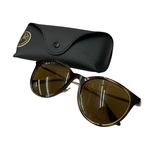 【中古】レイバン Ray-Ban 偏光レンズ 55□19 145 RB4334D 眼鏡・サングラス サングラス ブラウン 201goods-735