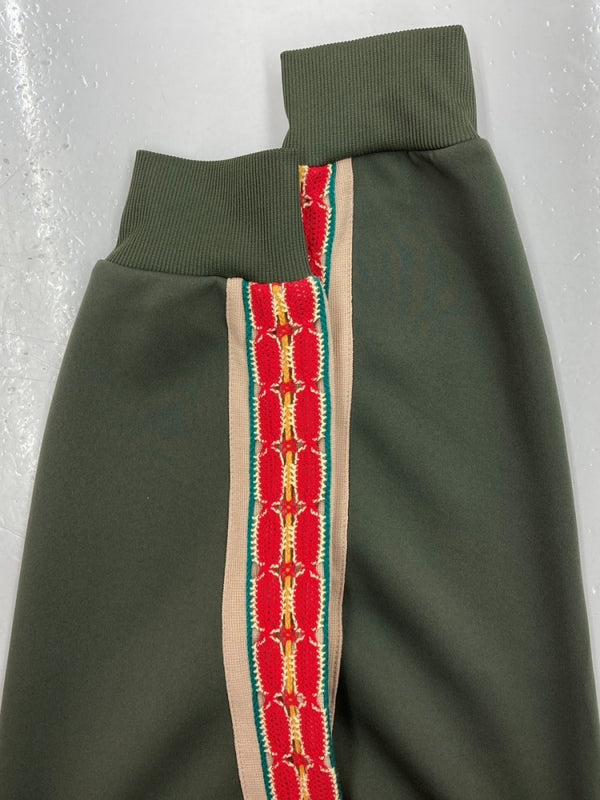 サスクワッチファブリックス Sasquatchfabrix. 23SS LACE TAPE TRACK JACKET レース テープ トラック ジャケット ジャージ 緑 23SS-CSS-001 ジャージ ライン カーキ Lサイズ 104MT-1609