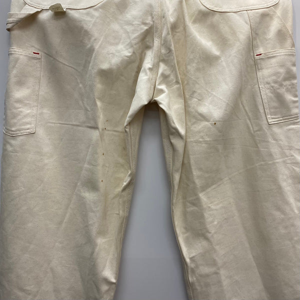 【曜日割引対象外】 カーハート Carhartt 80's USA製 オーバーオール 100周年 64310 つなぎ・オーバーオール ホワイト 40×34サイズ 201MB-1008 VB