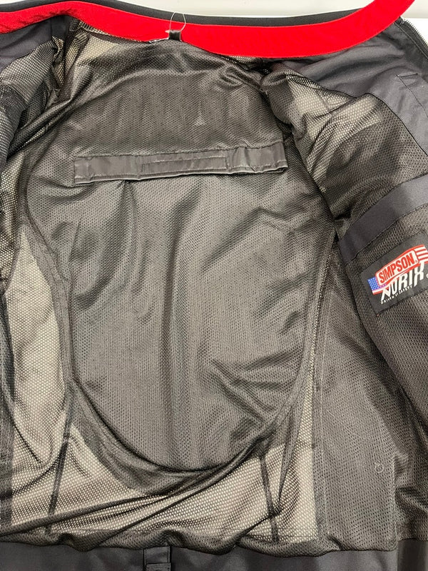 シンプソン SIMPSON Mesh Jacket メッシュジャケット バイカージャケット レーシングジャケット 白 NSM-2004 LW ジャケット ホワイト 101MT-5222