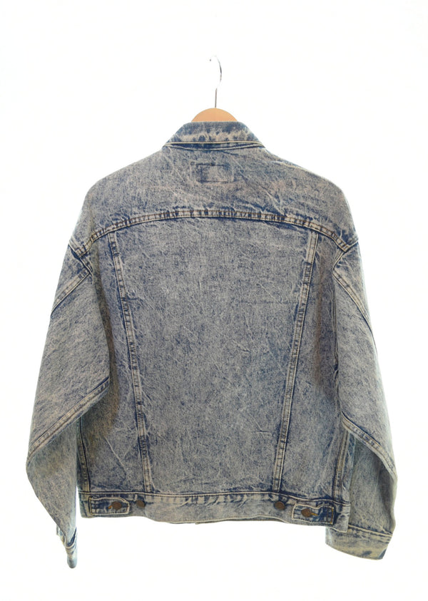 リーバイス  Levi's  USA製 90年代 ケミカルウォッシュ デニムジャケット 青 70507-0219 ジャケット ブルー Mサイズ 103MT-1045