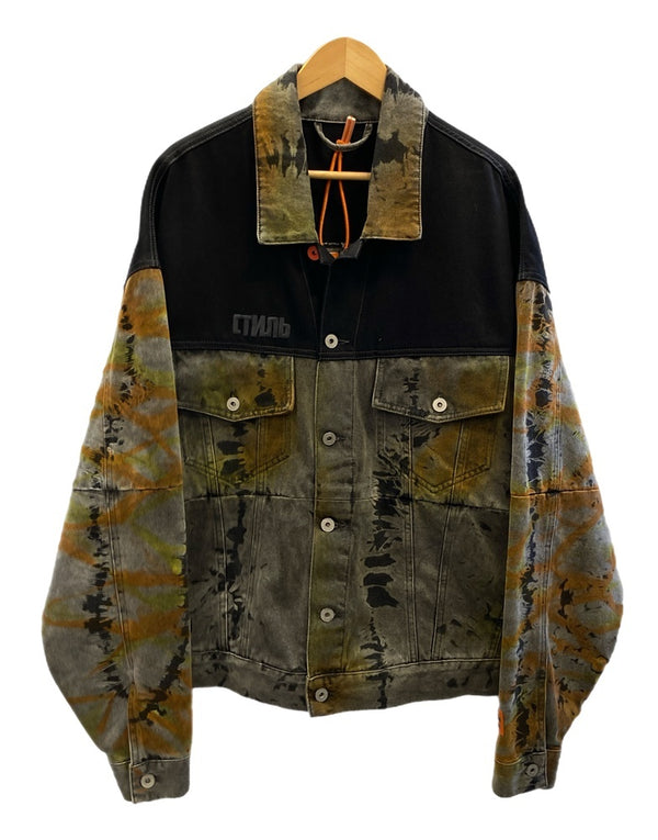 ヘロンプレストン HERON PRESTON TIE DYE DENIM JACKET タイダイデニムジャケット ジャケット マルチカラー Lサイズ 101MT-3289