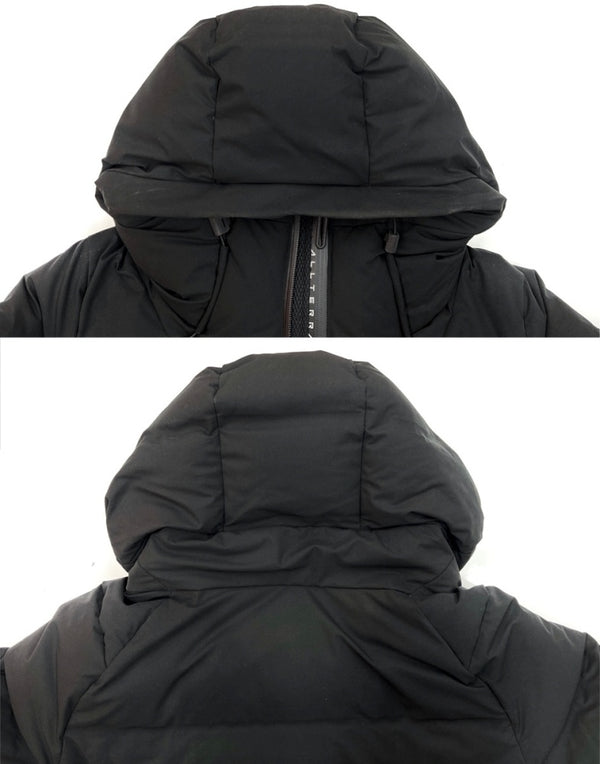 デサント DESCENTE MOUNTAINEER マウンテニア Mizusawa Down 水沢ダウン ALLTERRAIN ダブルジップ アウター 黒 DAMSGK30U ジャケット ロゴ ブラック Mサイズ 104MT-2140