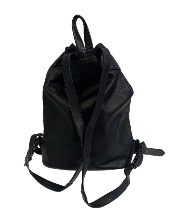 ディガウェル DIGAWEL カウレザー バケツバックパック 黒 バッグ メンズバッグ バックパック・リュック ブラック 101bag-190