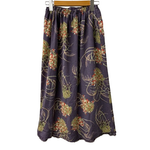 カネコイサオ kaneko isao ワンダフルワールド かごブーケ柄 チュールスカート スカート パープル 201LB-104