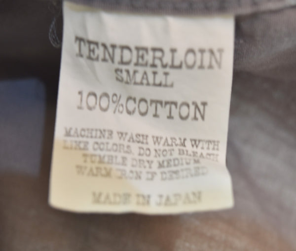 テンダーロイン TENDERLOIN HBT 刺繍 ワーク シャツ 長袖シャツ グレー Sサイズ 103MT-3484