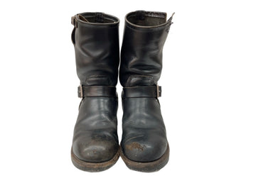 レッドウィング RED WING ENGINEER BOOTS エンジニア ブーツ PT91 革靴 ワーク USA製 シューズ 黒 2268 メンズ靴 ブーツ エンジニア ブラック サイズ 8D 104S-742