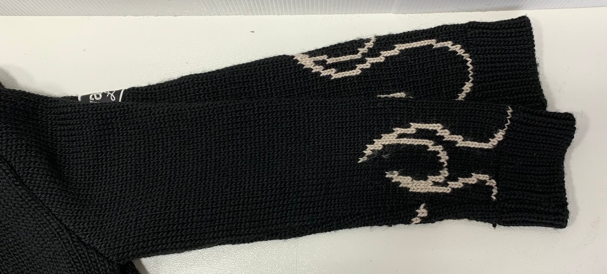 バンソン VANSON ファイヤーパターン カーディガン セーター ブラック