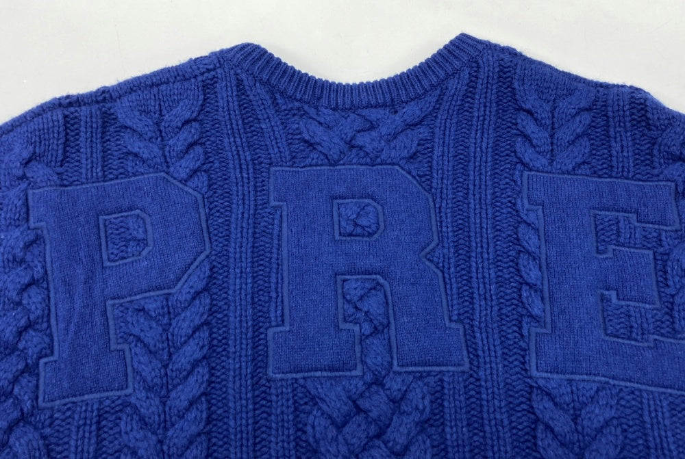 シュプリーム SUPREME 23FW Appliqué Cable Knit Sweater アップリケ