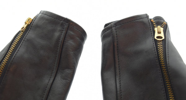 グルービンハイ The Groovin High 襟 ムートンボア付き  ダブルライダースジャケット ジャケット ブラック Mサイズ 103MT-3167