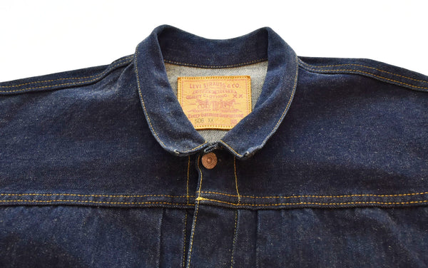 リーバイス Levi's 506XX 1st 復刻 バレンシア工場 ボタン裏555 98年12月米国製 デニムジャケット 70501-0003 44 ジャケット ブルー 103MT-1012