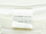 ナンバーナイン NUMBER (N)INE 02ss モダンエイジ期 ダメージ クラッシュ オパール加工 3 Tシャツ ホワイト 103MT-251