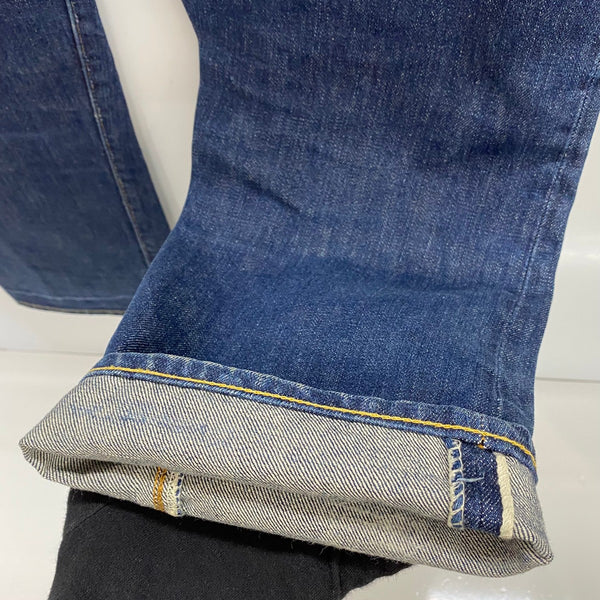 【曜日割引対象外】 リーバイス Levi's 60's 70's 505 BIG E USA製 濃紺 デニム ブルー W34 L32サイズ 201MB-1038 VB