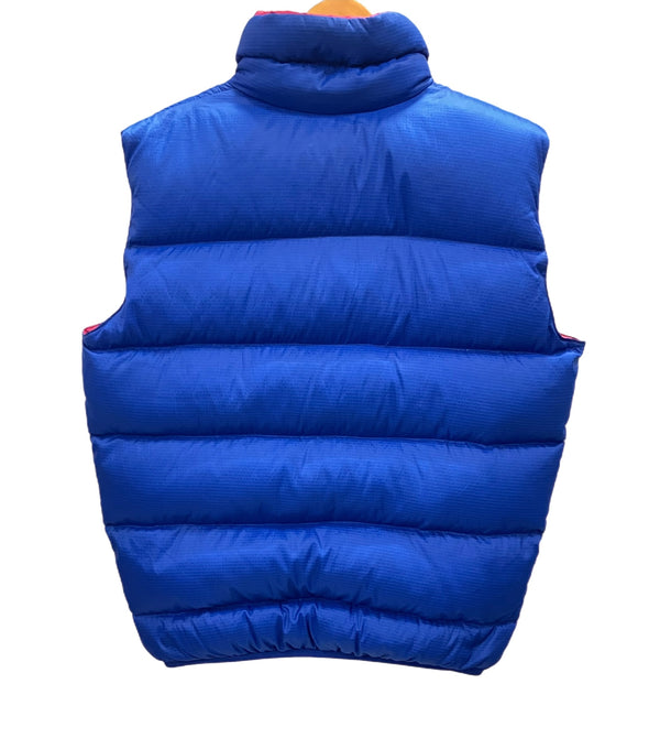 パタゴニア PATAGONIA 80s 80's DOWN VEST リップストップ コバルトブルー ピンク Rマーク vintage ヴィンテージ ベスト ブルー Sサイズ 101MT-3104