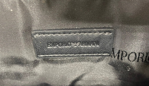 エンポリオアルマーニ EMPORIO ARMANI 総柄 バッグ メンズバッグ クラッチバッグ・セカンドバッグ ブラック