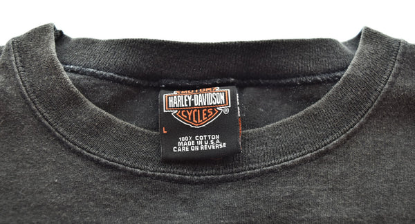 ハーレーダビッドソン Harley-Davidson  モーターサイクル タンクトップ ノースリーブ ノースリーブ ブラック Lサイズ 103MT-2995