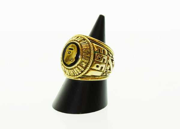 ア ベイシング エイプ A BATHING APE BAPE COLLEGE RING カレッジリング メンズジュエリー・アクセサリー 指輪・リング ゴールド 103G-67