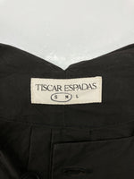 ティスカーエスパダス TISCAR ESPADAS THE BOMBER JACKET ザ ボンバー ジャケット アウター ワイドシルエット 黒 S/M ジャケット 無地 ブラック 104MT-835