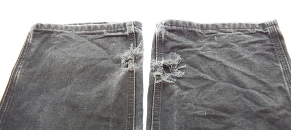 カーハート carhartt USA製 ダブルニー ペインターパンツ 32×30  黒 デニム ブラック 32 103MB-417