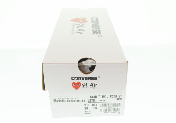 コムデギャルソン COMME des GARCONS CONVERSE キャンバスローカットスニーカー 白 AZ-K120-001-2-7 メンズ靴 スニーカー ホワイト 28cm 103S-1182