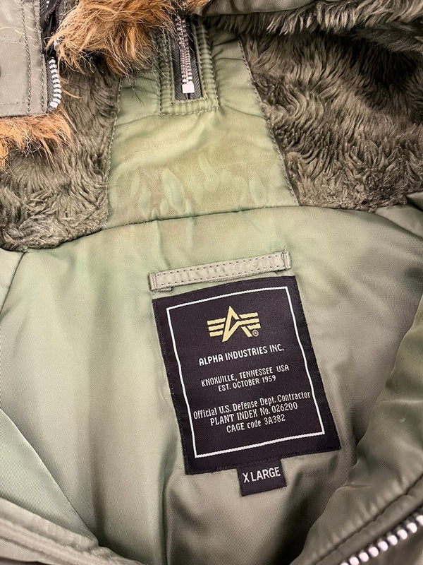 アルファインダストリーズ ALPHA INDUSTRIES N-2B フライトジャケット ミリタリージャケット 緑 2010-021 XL ジャケット カーキ 101MT-5200