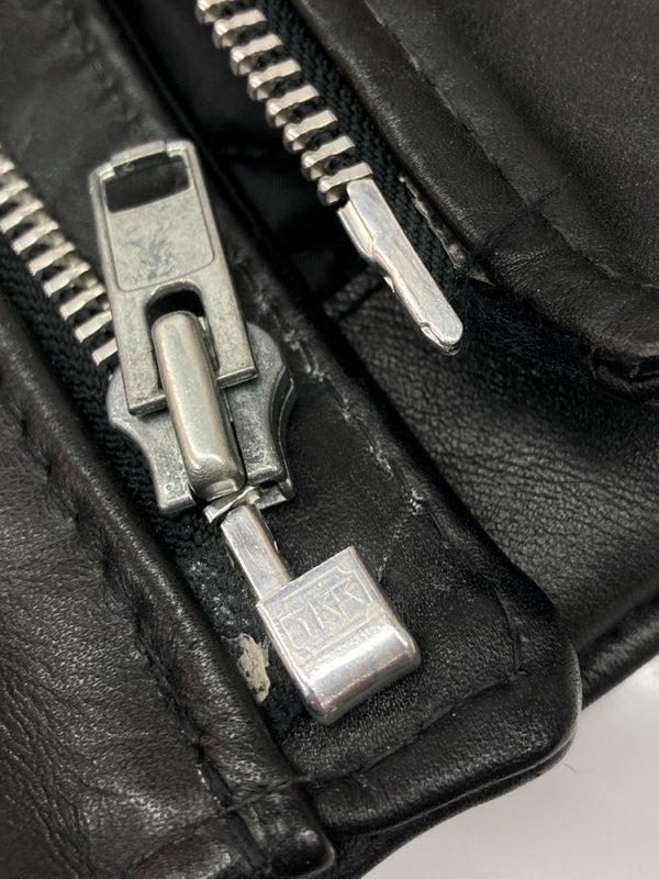 ショット SCHOTT Perfecto LEATHER JACKET レザー ジャケット ダブル ライダース バイカー アウトドア USA製 アウター 黒 サイズ 34 ジャケット 無地 ブラック 104MT-1692