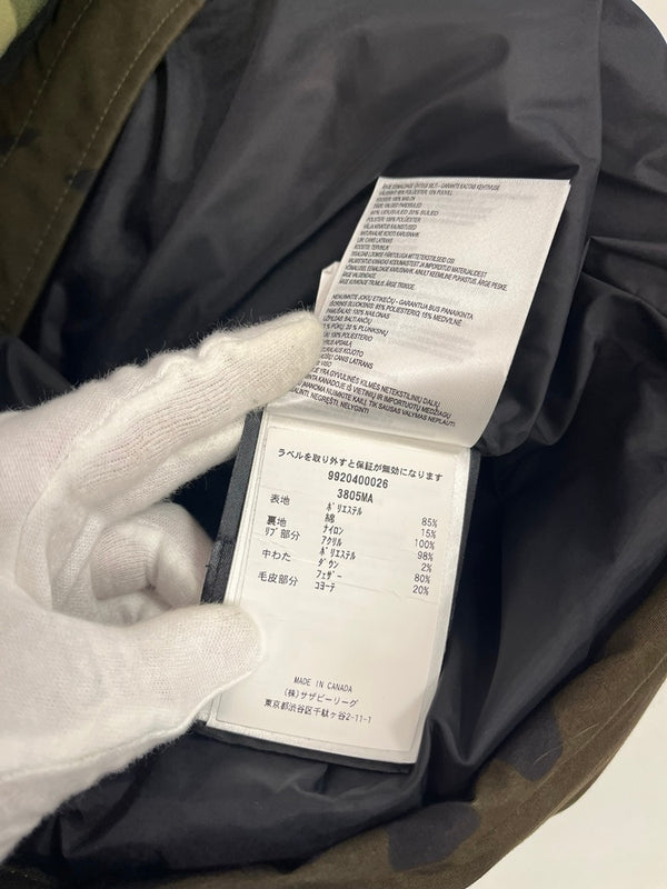 カナダグース CANADA GOOSE CARSON PARKAカーソンパーカー グリーンカモ カモフラ柄  3805MA ジャケット マルチカラー Sサイズ 101MT-5433