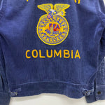 【曜日割引対象外】 ヴィンテージ vintage FFA ファーマーズジャケット コーデュロイ ジャケット ネイビー 36サイズ 201MT-4296 VB