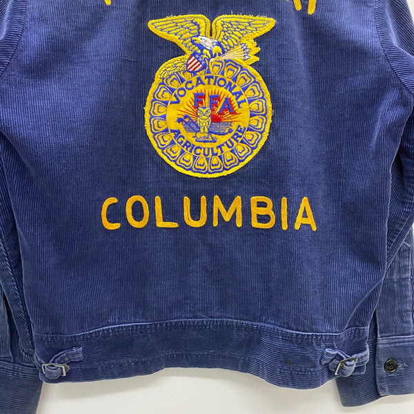 【曜日割引対象外】 ヴィンテージ vintage FFA ファーマーズジャケット コーデュロイ ジャケット ネイビー 36サイズ 201MT-4296 VB