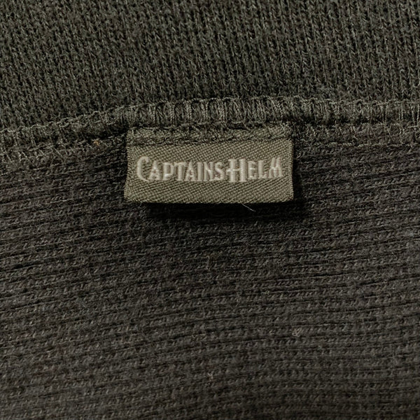 キャプテンズヘルム CAPTAINS HELM  CHECKER LOGO SWEAT スウェット ブラック Lサイズ 201MT-4449