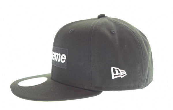 シュプリーム SUPREME New Era No Comp Box Logo ニューエラ ボックスロゴ キャップ 7 3/8 帽子 メンズ帽子 キャップ ブラック 103H-81