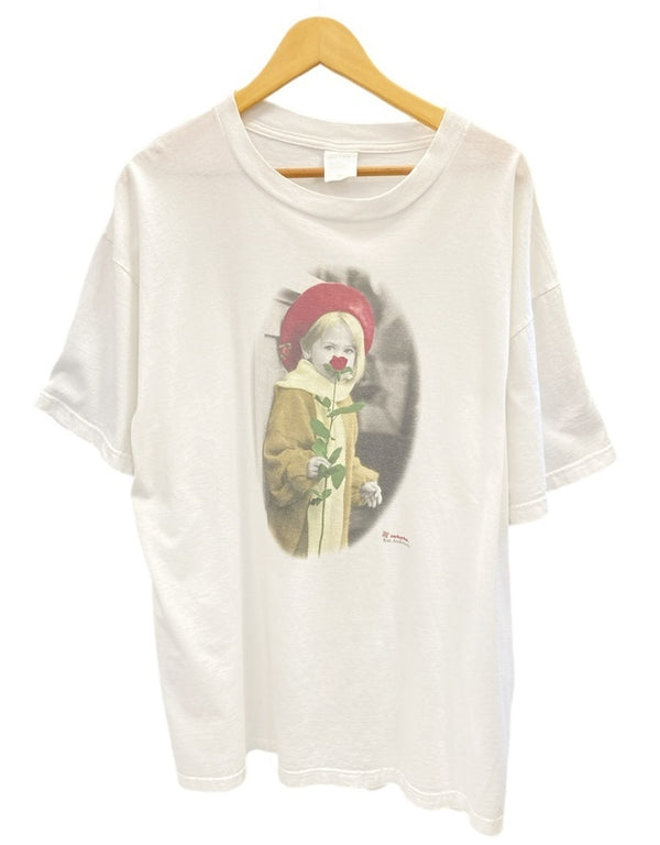 ヴィンテージ VINTAGE  ITEM Kim Anderson Art T-SHIRT アート フォトプリント 白 半袖 XL Tシャツ プリント ホワイト LLサイズ 101MT-2341
