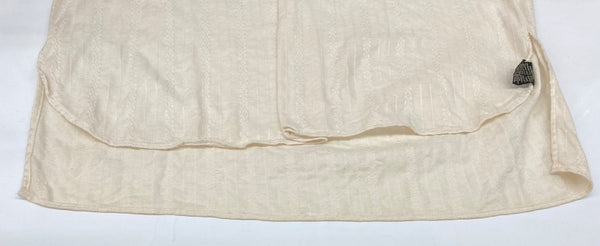 ダブルアールエル RRL 90s 三ツ星タグ SHIRT バンドカラー ヘンリーネック ハーフボタン ヴィンテージ VINTAGE ラルフローレン RALPH LAUREN コットン モーリシャス製 BEIGE 長袖シャツ 刺繍 ベージュ Mサイズ 104MT-2025