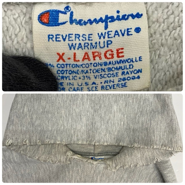 【曜日割引対象外】 チャンピオン Champion 80's REVERSE WEAVE USA製 トリコタグ 染み込み PRINCETON パーカ グレー XLサイズ 201MT-3659 VB